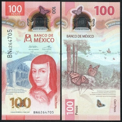 $ Meksyk 100 PESOS P-134d5 UNC 2021