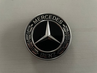 MERCEDES W167 W253 W254 W463 W290 W420 EMBLEMA PARTE DELANTERA AMG NEGRO ORIGINAL  