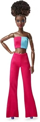 "Lalka Barbie Looks HJW81 z Kolorowymi Spodni