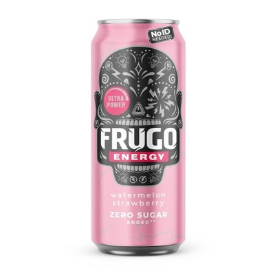 Frugo Energy Zero gazowany napój o smaku arbuz truskawka 500 ml