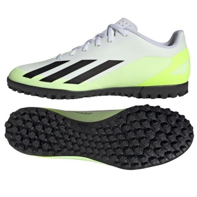 Białe Syntetyk Buty Sport Turfy Adidas r.42 2/3