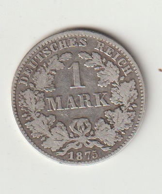 Niemcy-Cesarstwo 1 marka 1875 H