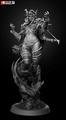Figurka Sylvanas Windrunner World of Warcraft NomNom Figures Druk 3D