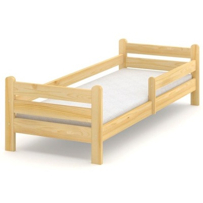 Łóżko dziecięce drewniane sosnowe Ernest 80x160 cm dla dziecka