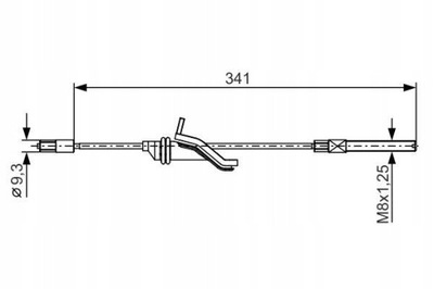 BOSCH 1 987 482 188 CIĘGŁO, ТОРМОЗ СТОЯНОЧНИЙ