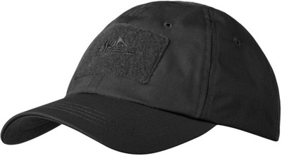 Helikon Czapka Tactical Cap Czarna RZEPY daszkiem