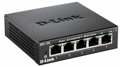 Switch D-Link DES-105/E - 5x 10/100Mbps -