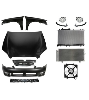 Subaru legacy 03-06 капот бампер крыло решётка радиатора набор запчасти фото №1