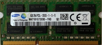 Pamięć RAM Samsung 8GB DDR3L 1600MHZ 11 13 F2 RAM298