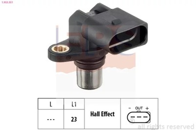 1-953-351 SENSOR POSICIÓN ROLLO ROZRZ. VW GOLF 2  