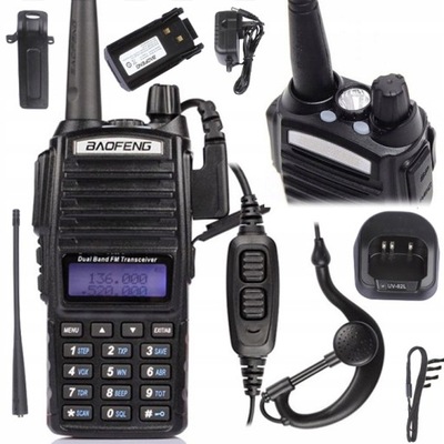 Baofeng UV-82 HTQ 8W Radiotelefon DUŻA MOC SKANER
