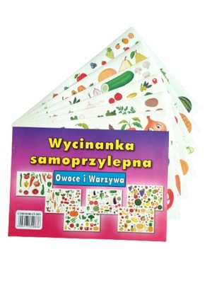 Wycinanka samoprzylepna A4 OWOCE I WARZYWA