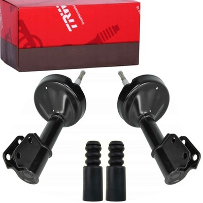 Trw амортизаторы перед + защита отбойники nissan kubistar renault kangoo фото №1