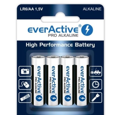 Baterie LR6 everActive AA blister 4 szt