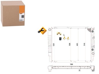 NRF RADUADOR DEL MOTOR VOLVO 940 940 II 960 960 II  