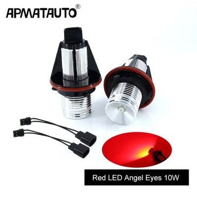 10W ROJO 2 PIEZAS LUZ ANGEL EYES DIOPARA LUMINOSO LED PARA BMW E39  