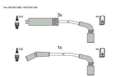 Шланг зажигание starline zk 7292 фото №1