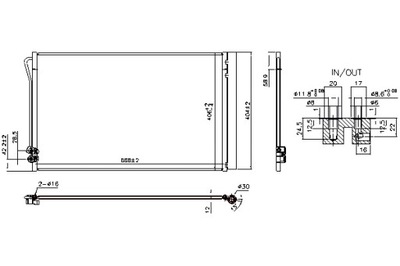 NISSENS CONDENSADOR DE ACONDICIONADOR MERCEDES EQV W447 EVITO TOURER W447  