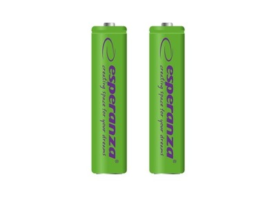 Akumulator niklowo-metalowo-wodorkowy (NiMH) Esperanza AAA (R3) 1000 mAh 2