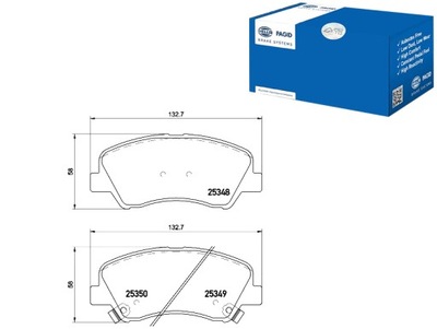 КОЛОДКИ ГАЛЬМІВНІ HELLA PAGID 58101C8A00 581014LA00