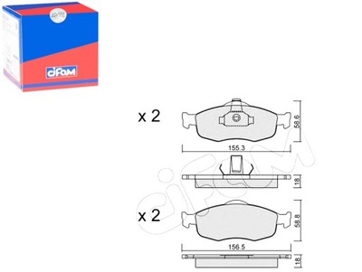 PADS BRAKE FORD MONDEO 93-00 CIFAM  