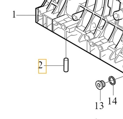 VOLVO КОЛЕКТОРА PIN CENTRUJACY БЛОК ДВИГАТЕЛЯ OE 1383730 фото