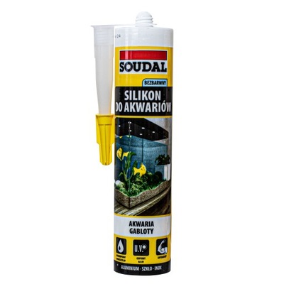 Silikon do akwarium Soudal bezbarwny 280ml