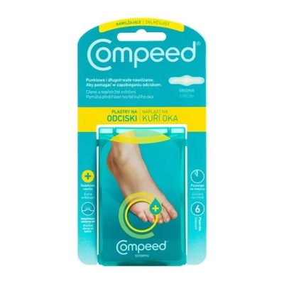 Plastry Compeed, na odciski nawilżające, 6 szt.