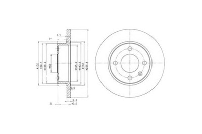 Delphi bg2910 диск гальмівна фото №1