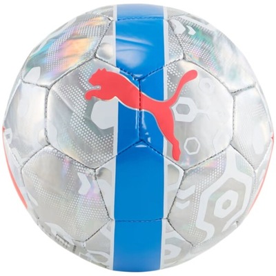 Piłka nożna Puma Cup miniball srebrno-niebieska R. 1