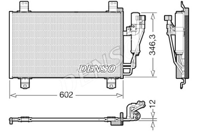 DENSO CONDENSADOR DE ACONDICIONADOR MAZDA CX-3 2.0 05.15-  