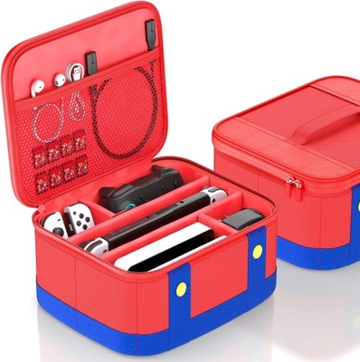 ETUI CASE WALIZKA MARIO KUFER TORBA DO NINTENDO SWITCH/LITE/OLED WODOODPORN