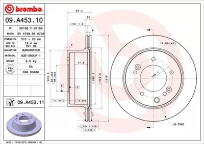 DISC BRAKE 315MM  