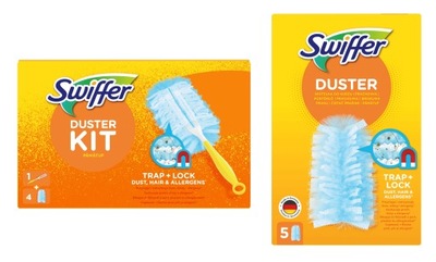 SWIFFER DUSTER ZEST 1+4+5 ZBIERA KURZ i SIERŚĆ