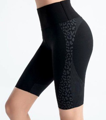 Legginsy FITNESS kolarki RYBACZKI czarne D01 S/M