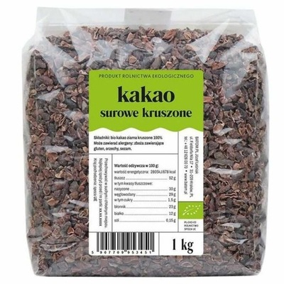 Kakao Surowe Kruszone Bio 1kg - BATOM