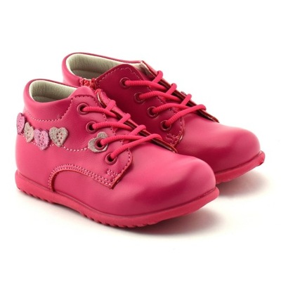 Różowe buciki poniemowlęce dla dziewczynki r.21