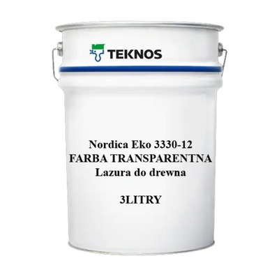 Lakierobejca do drewna TEKNOS NORDICA 3330-12 3L