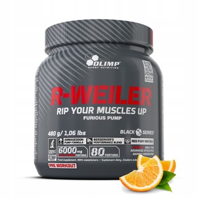 OLIMP R-WEILER 480g POMPA MOCNA PRZEDTRENINGÓWKA