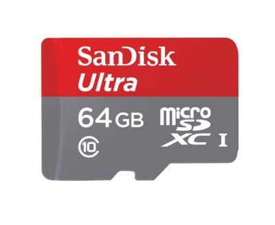 KARTA SANDISK microSDHC 64GB ULTRA 80MB/s Class 10