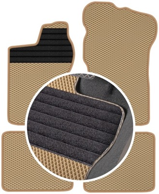 FIAT CINQUECENTO 1991-1998 ALFOMBRILLAS GOMA EVA ETERNITY COLOR BEIGE  