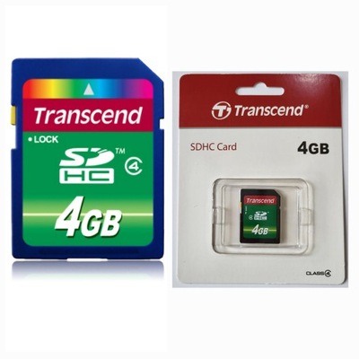 TRANSCEND karta pamięci SD SDHC 4gb TS4GSDHC4