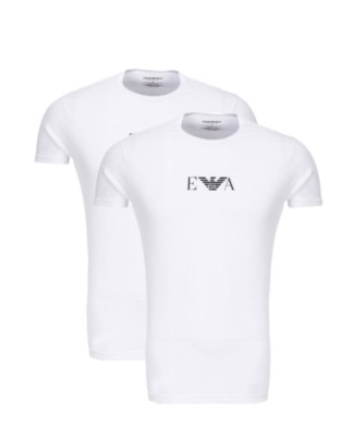 EMPORIO ARMANI PODKOSZULEK MĘSKI BIAŁY KRÓTKI RĘKAW S 1JSF