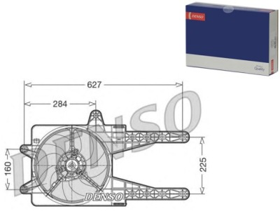 Denso вентилятор радиатора denso 46546084 фото №1