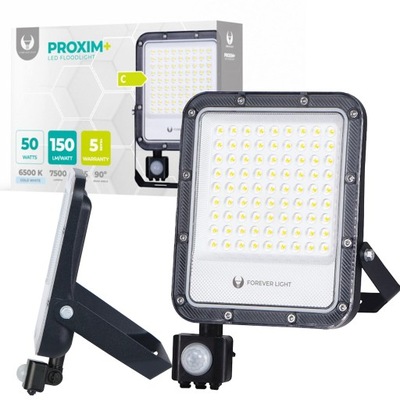 Halogen Zewnętrzny Naświetlacz LED z czujnikiem ruchu 6500K Forever Light