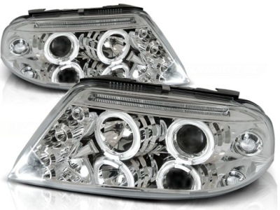 Лампы vw passat 3bg b5 lift 00-05 кольца хром led фото №1