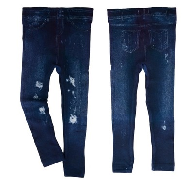 KR066 Getry legginsy a la jeans rozmiar 116/122