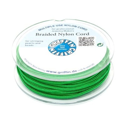 Griffin BRAIDED NYLON CORDS Sznurek nylonowy pleciony 1mm 25m - Green