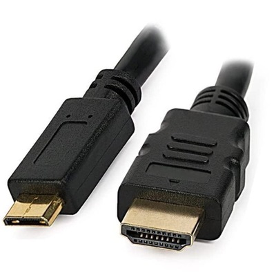 Kabel HDMI - mini HDMI czarny 1,5m