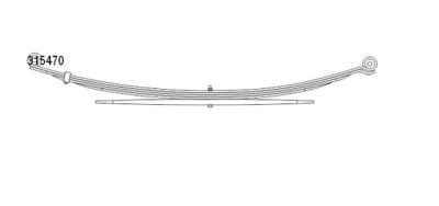Ресора задня mercedes 6113203706 фото №1